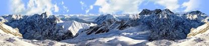 Picture of European alps in winter center repeatable